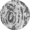 thumbnail image 1 of Ahgly Company Indoor Round Abstract Gray Modern Area Rugs, 5' Round, 1 of 4