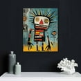 thumbnail image 4 of Nawypu Graffiti Canvas Wall Art, Colorful Abstract Graffiti Robot Man Painting Picture for Bedroom Decor, Funny Street Graffiti Wall Art Print, Banksy Pop Poster Framed Artwork for Home Decor, 4 of 4