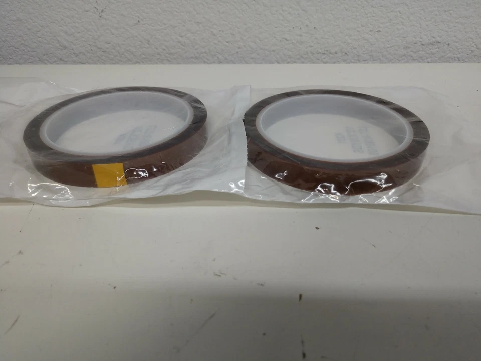 CIRCLE- High Temp Resistant Tape 2 Pack K201 Polyimide Film Kapton High Temp 1/2" X36Yds