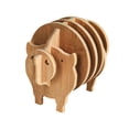 thumbnail image 3 of Xihbxyly Posavasos de Animales, Adorables Posavasos de Oveja, Set de Regalo Personalizado con Grabado, Almohadillas Antideslizantes para Aislamiento Térmico, Ideal para El Hogar y La Oficina, Un Toqu, 3 of 5