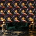 thumbnail image 3 of Boho Peel and Stick Wallpaper Celestial Art Mystical Moons Stars Deep Sapphire Hues 17.7in x 9.8ft Self Adhesive Removable Wall Paper Renter Friendly Wall Covering for Bedroom Nursery Cabinet, 3 of 8