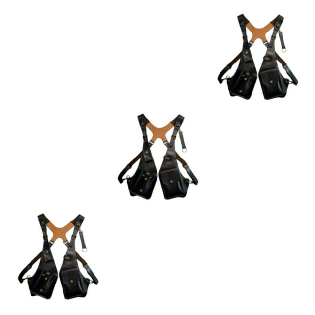 Inteprter Bolso antirrobo con funda para hombro, amplia aplicación, resistente y duradero, con correa ajustable, bolso con arnés negro Type1 NO1