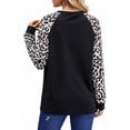 thumbnail image 5 of SPROUTOP Color Block Sweatshirts for Women Raglan Long Sleeve Shirts Casual Crewneck Printed Pullover Tunic Tops, 5 of 11