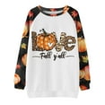 thumbnail image 4 of Dyegold Turkey Sweatshirt Ladies Cute Crewneck Coffee Shirts Fall Shirts For Women Women'S Fashion Hoodies & Sweatshirts Cotton Linen Fall Fashion 2023 ​Christmas ​Cute Sweatshirts ​Up to 65% Off, 4 of 5
