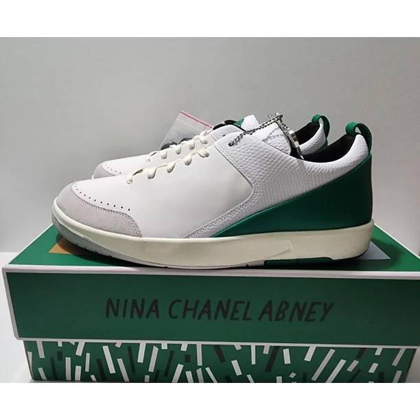 Ni - ke Jordan 2 Retro Low SE x Nina Chanel Abney White Women's Shoes Sz 12.5 DQ0560-160