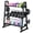 Trapezoid three-layer combo, variant on Garvee 3-Tier Dumbbell Rack Stand, Adjustable Weight Storage Organizer for Dumbbells & Barbells, 1300 lbs Capacity, H-Frame Design, Black-Red Color