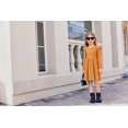 thumbnail image 2 of Arshiner Toddler Girl Dress Knitted Ruffle Sleeve Pocket Dresses A-Line Flared Fall Winter Dress, 2 of 5