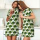 thumbnail image 4 of Disketp Cute Broccoli para Camisón Corto de Manga Corta para Mujeres, Camisón Cómodo con Escote Redondo, Bonito y Confortable, 4 of 6