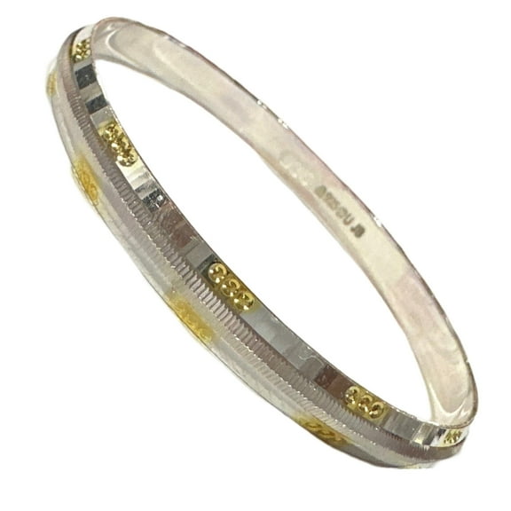 925 Sterling Silver Hallmarked Punjabi / Sikh Men Kada #19 Kada Diameter (Inch): 2.75 inch / 2-12 Indian