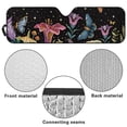 thumbnail image 7 of POLERO Butterfly Flower Night Automotive Sunshade Comes with Storage Bag, Keep Car Interior Cool,Universal Windshield Sun Shade Fit for Cars, Off-road Vehicle, Trucks, SUV (52.95x16.14 inch), 7 of 7
