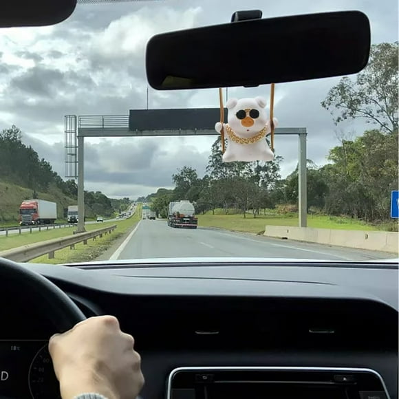Adorable Pig Car Hanging Ornament - for Home and Vehicle Rear View - Unique and Accessory for All Occasions