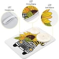 thumbnail image 3 of GZHJMY Dish Drying Mat Sunflower Bee Gnome Truck Microfiber Absorbent Drying Pad Heat Resistant Kitchen Island Protector Stovetop Cover 18" × 24" Festive Gift, 3 of 6