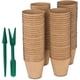 thumbnail image 1 of 100 macetas de turba de 6 cm para sembrar: macetas biodegradables para iniciar semillas con 2 herramientas de siembra, kits de macetas biodegradables para plantas, macetas de germinación para vivero, 1 of 8