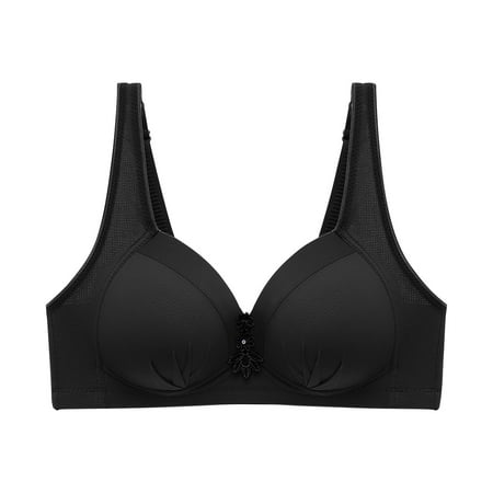 

Bra For Women Plus Size Full Coverage Non Padded Wireless Minimizer Bra -Comfort And Double Support Seamless Wireless Bra Smooth Lounge Bralette Wireless Bra For Everyday Comfort