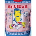 thumbnail image 4 of Ted Lasso Men's Believe Minimalist Fair Isle Ugly Christmas Sweater Knit Pullover, 4 of 6