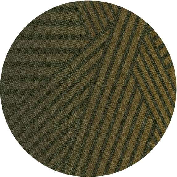 Ahgly Company Machine Washable Indoor Round Transitional Night Red Area Rugs, 3' Round