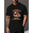 thumbnail image 1 of T Shirt Fun Polish Humor | Casual Shortsleeved Featuring a Geometric Fish Pattern and Slogan HARD WEODRZ SWOJ CHALLI., 1 of 5