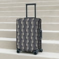 thumbnail image 6 of Honeii Silver Glitter Hearts Elastic Luggage Cover, featuring double-sided printing, is the ideal companion for travel, business trips, and daily use(not included suitcase )-Small, 6 of 7