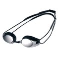 thumbnail image 2 of Arena Tracks Mirror Swimming Goggles in Black-Smoke Silver-Black, Adjustable Size, 2 of 2