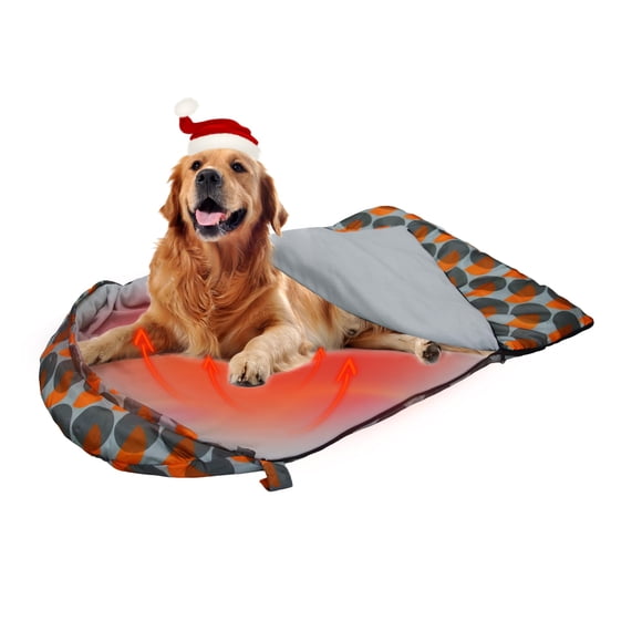 Saco de dormir para perros GeerDuo calefaccionado, impermeable y cálido con USB