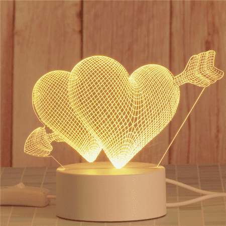 Lampe Veilleuse Coeur LED