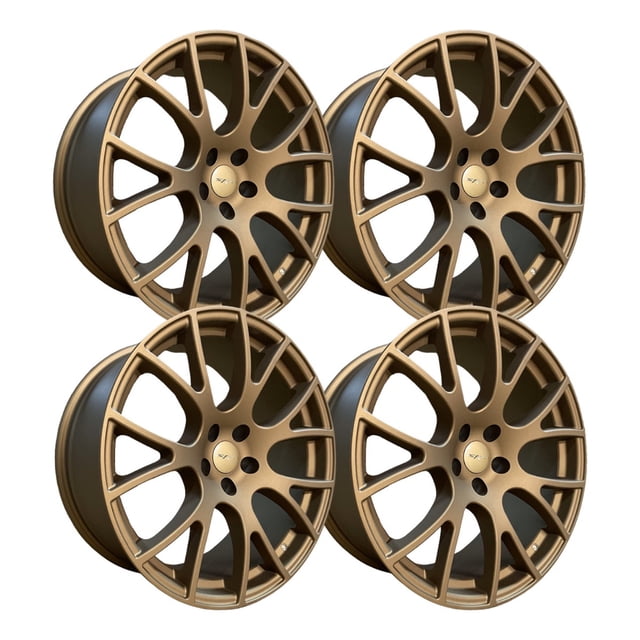 4 Rines Dorado Satin 20x9x10 Progresivos 5X115 IMP Wheels