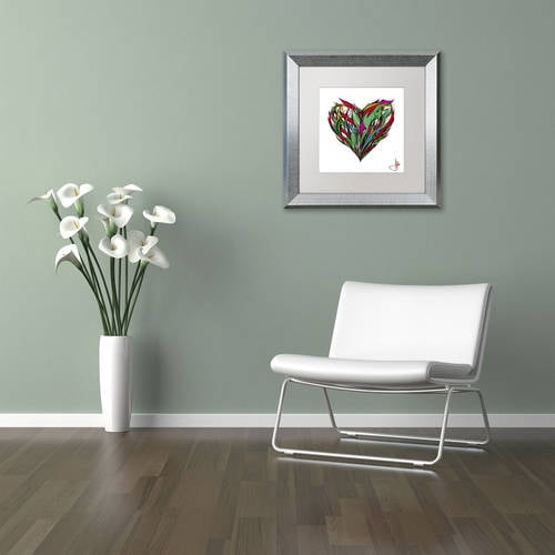 Trademark Fine Art 'Seasons' Canvas Art by Marc Allante, White Matte, Silver Frame