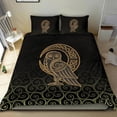 thumbnail image 4 of Viking Bedding Set Owl Celtic On Triskels Background RLT12, 4 of 6