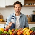 thumbnail image 5 of Leeye Portable Smoothie Blender, Personal Size USB C Rechargeable Juicer for Travel, Mini Fruit Shake Maker for Gym Home Kitchen, Blue, 5 of 8