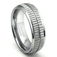 thumbnail image 1 of Andrea Jewelers Tungsten Carbide Double Coin Edge Wedding Band Ring Sz 8.5, 1 of 4