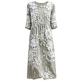 thumbnail image 4 of Lady's Relaxed Print Round Neck Dress, 4 of 4