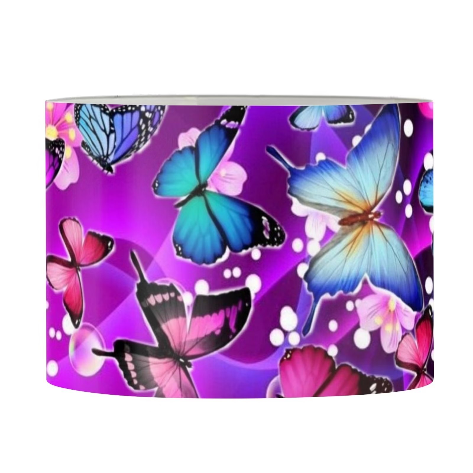 NETILGEN Lampshade Drum Lamp Shade, Traditional Hoop Cylinder Lampshade