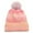 Gradient, variant on Mikilon Women Winter Gradient Color Puffball Hats Versatile Knitted Round Top Hats Comfortable Pom-Pom Hats