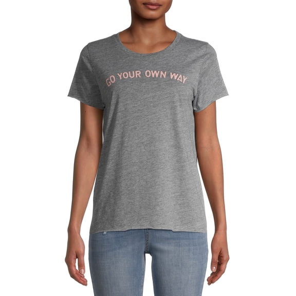 Gray by Grayson Social Women's Go Your Own Way Short Sleeve Graphic T-Shirt