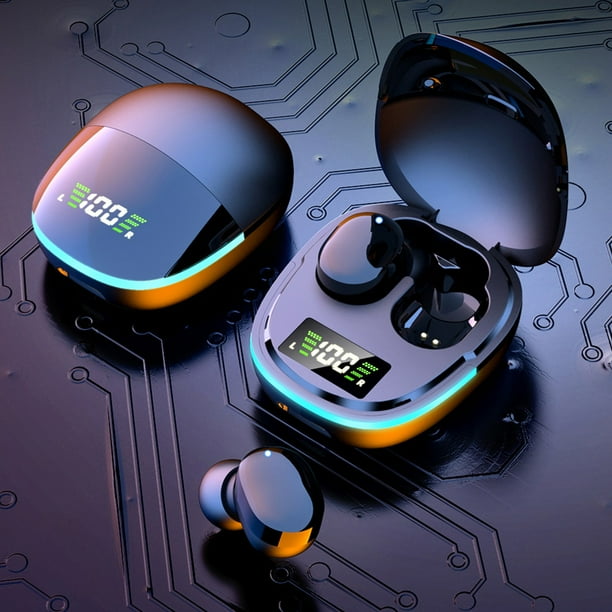 Auriculares Bluetooth, Auriculares inalámbricos, Auriculares Bluetooth Auriculares inalámbricos Auriculares Bluetooth intraaurales ligeros Micrófono incorporado Sonido envolvente Con estuche de carga