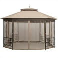 thumbnail image 4 of Topbuy 10’ x 12’ Octagonal Gazebo Canopy, Durable PU-Coated Polyester with Netting Sidewalls, 4 of 5