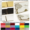 thumbnail image 6 of Darling Souvenir Personalized Engraved Laser Cut Wedding Guest Book Wooden Cover Sign-in Book Registry Guestbook Scrapbook-V5, 6 of 7