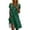 115# Dark Green, variant on Casual Midi Dresses For Women V Neck Short Sleeve Knee Length Dresses Business Floral Loose Fit Beach Sundress Vacation Summer Flowy Dress Blue XXL