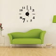 thumbnail image 4 of Reloj de acrílico autoadhesivo DIY 3D pegatinas de pared extraíbles decoración del hogar reloj de la etiqueta - negro Sweethay JJ12954-03, 4 of 5