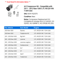 thumbnail image 2 of A/C Compressor Kit - Compatible with 2011 - 2012 Ram 1500 5.7L V8 EZH VIN T OHV GAS, 2 of 2