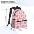 thumbnail image 4 of Picia Strawberries Large Capacity Backpack Classic Style Backpack Casual Backpack Water-Resistant School Work Travel Outdoor Backpack, 4 of 8
