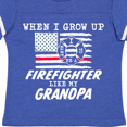 thumbnail image 4 of Inktastic When I Grow up I want to be a Firefighter Like my Grandpa Boys or Girls Toddler T-Shirt, 4 of 5