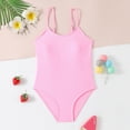 thumbnail image 6 of kpoplk Baby Girls Swimsuit Infant Toddler Girl Bathing Suit Ruffle One Piece Beach Swimwear(Pink,5-6 Y), 6 of 9