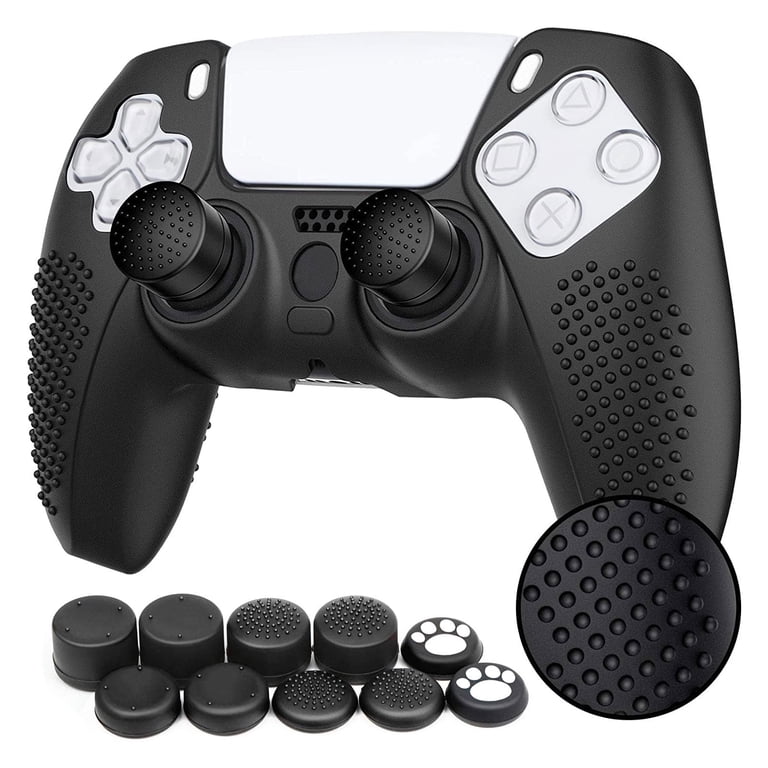 EEEkit PS5 Controller Silicone Case Black 10 Grips photo 1