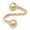 Colorname Misc: Yellow Gold, variant on Solid 14k Yellow or White Gold 16G 4mm Ball Twisted Barbell Spiral Daith Helix Tragus Cartilage Piercing Body Piercing S