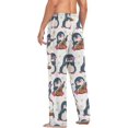 thumbnail image 5 of GZHJMY Penguin Pajama Pants for Men, Lounge Pants Lightweight Men Pajama Bottoms with Drawstring Pockets, Christmas New Year Birthday Gifts, Large, 5 of 6