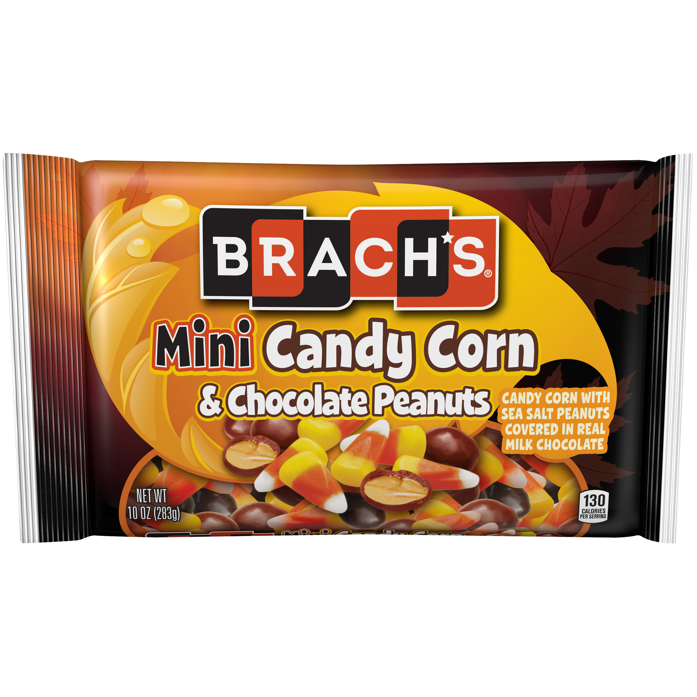 Brach's Mini Candy Corn & Chocolate Peanuts Halloween Candy, 10 Oz Bag