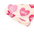 thumbnail image 6 of Topgal Satin Pajamas for Girls Cute Beige Pink Heart Jammies Short Sleeves PJS Button-Down Kid Sleepwear Set Size 6/7, 6 of 7
