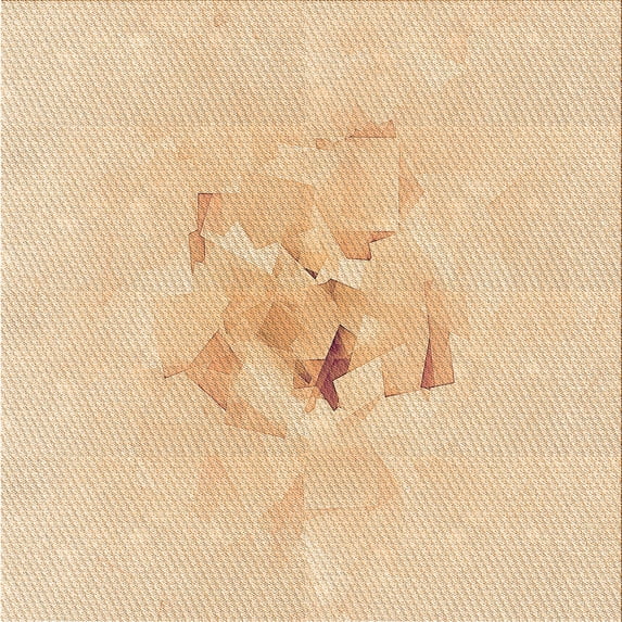 Ahgly Company Machine Washable Indoor Square Transitional Golden Blonde Gold Area Rugs, 8' Square