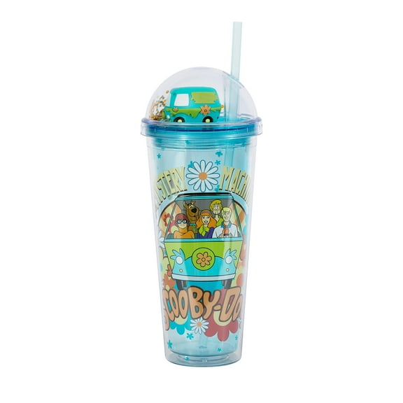 Scooby-Doo Mystery Machine Gang 24-Ounce Carnival Cup With Lid and Straw